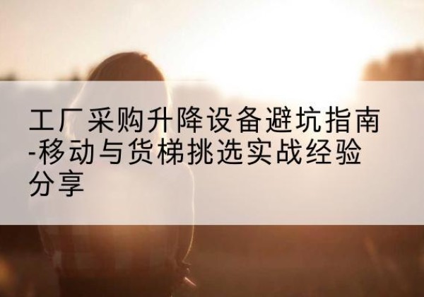 民乐移动式升降机怎么选-工厂采购升降设备避坑指南-移动与货梯挑选实战经验分享